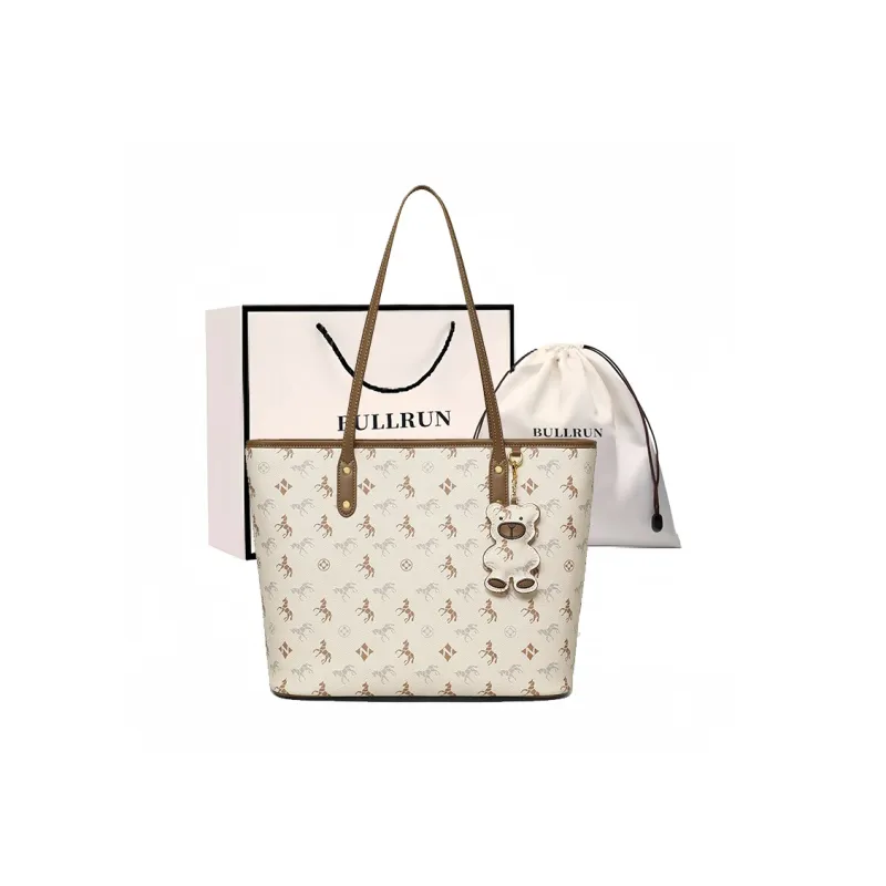Bullrun Synthetic Leather Shoulder Bag Women's Nut Apricot-0