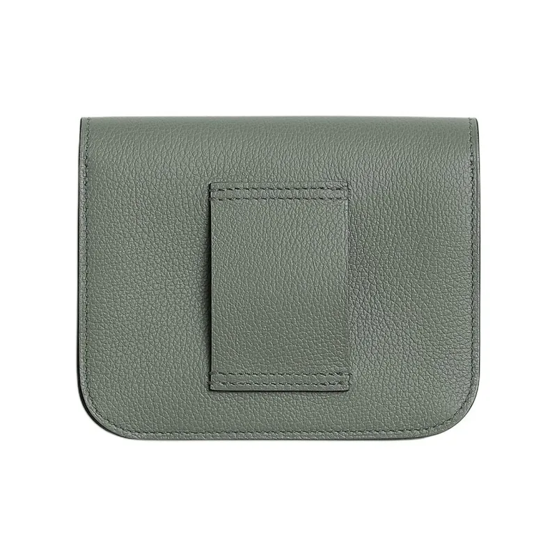 HERMES Constance Slim Evercolor Calfskin Wallet Regular Women's 63 Vert Amande Apricot Green-1