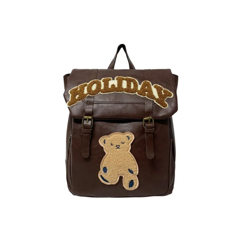 Elsvet PU Backpack Regular Unisex Multicolor-0