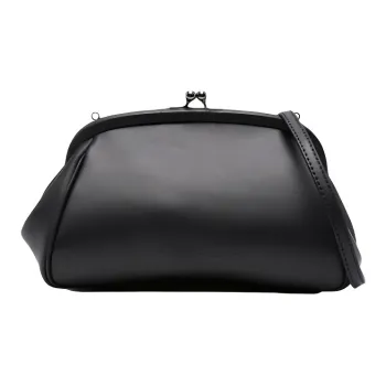 Yohji Yamamoto Leather Crossbody Bag Mini Women's Black