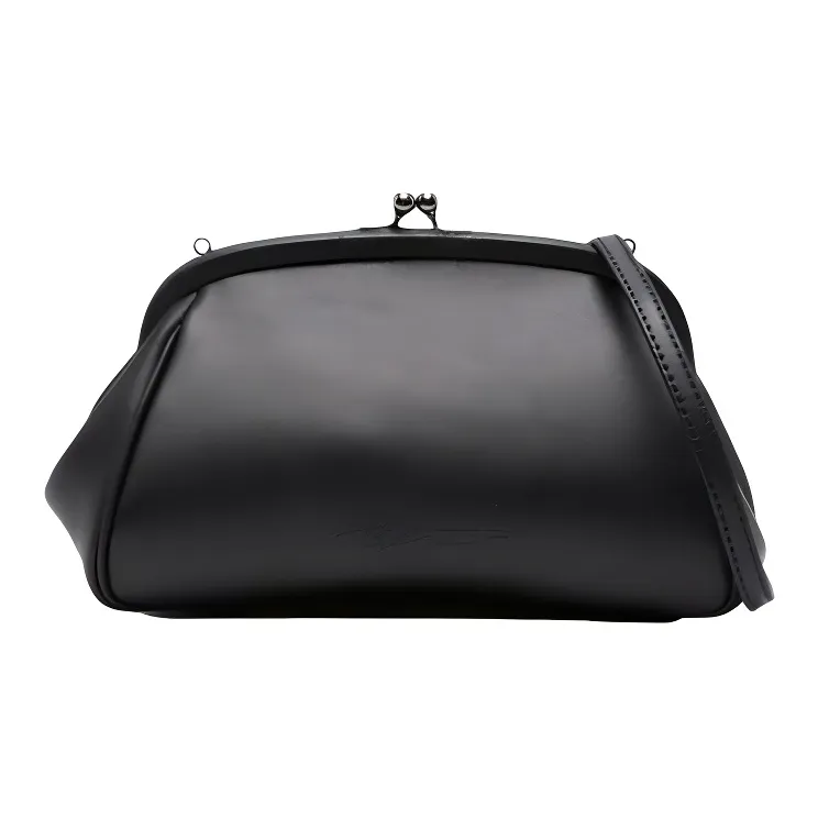 Yohji Yamamoto Leather Crossbody Bag Mini Women's Black-0