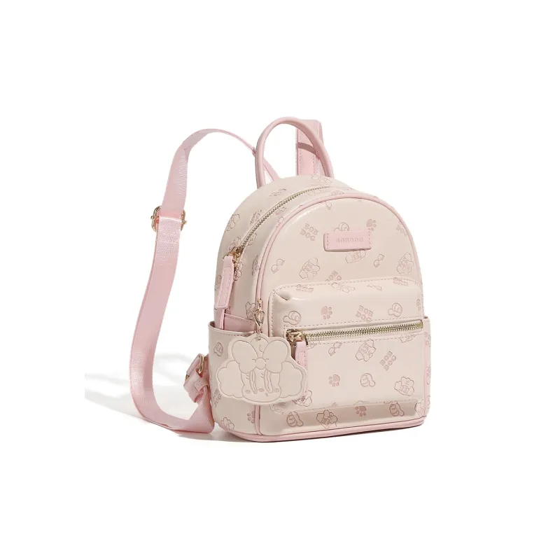 BOBDOG PU Backpack Women's Pink/Apricot-3