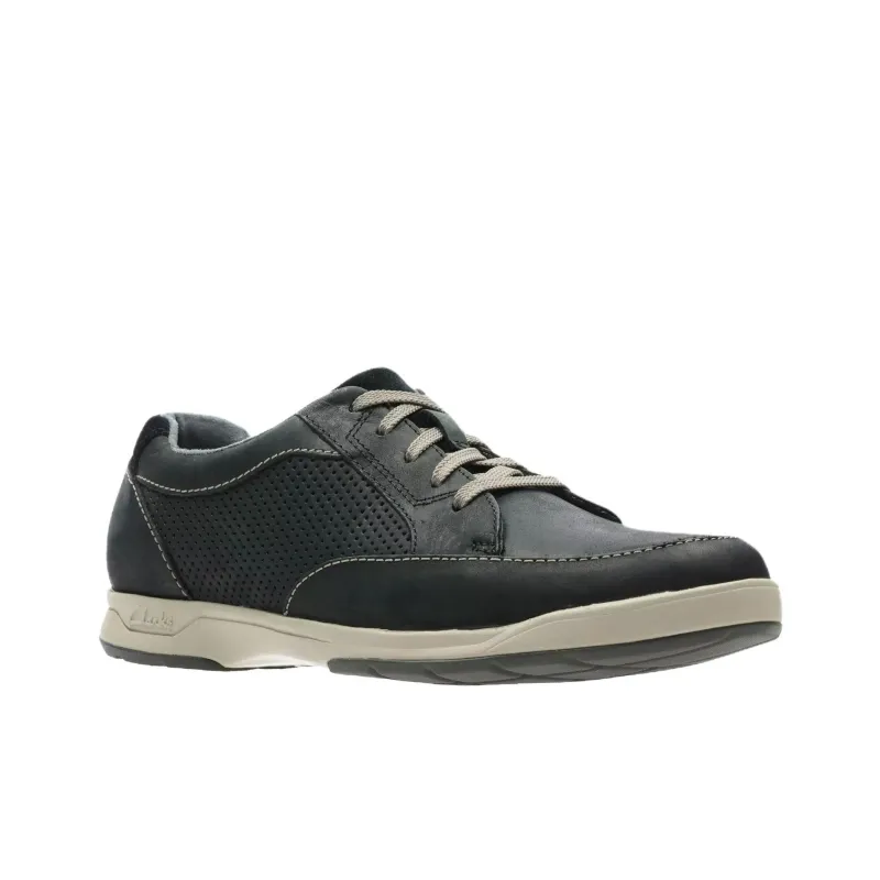Clarks Stafford Park5 Low Top Casual Shoes Men's Black-2