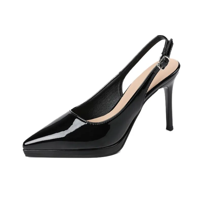Varib Slim Heel High Heels 10CM Women's-13