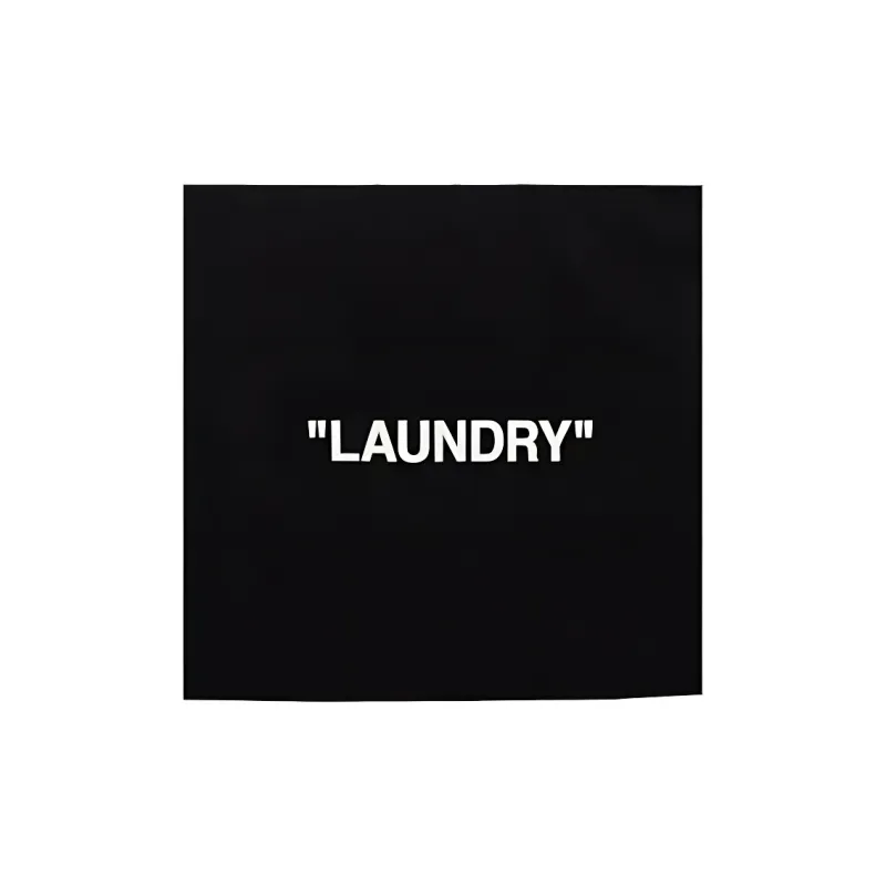 OFF WHITE Laundry Woven Pouch 'Black'-1