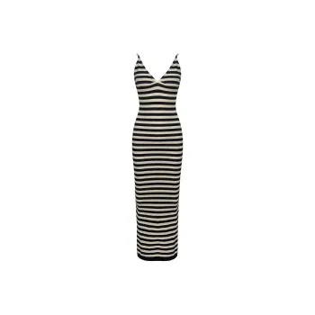 Udon House Slip Dresses Women's Striped Skirt
