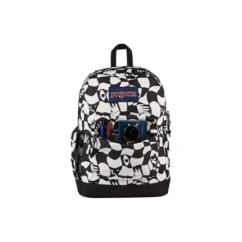 JanSport Fabric Backpack Unisex Black & White