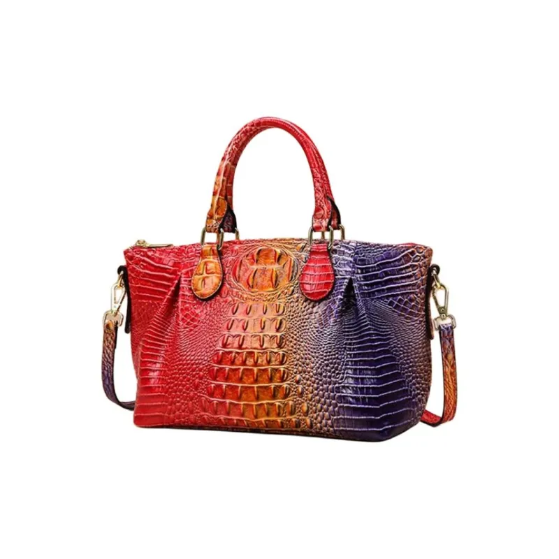 Boniu PU Tote Bag, Single Shoulder Crossbody Handbag Women's Dazzling Color-0
