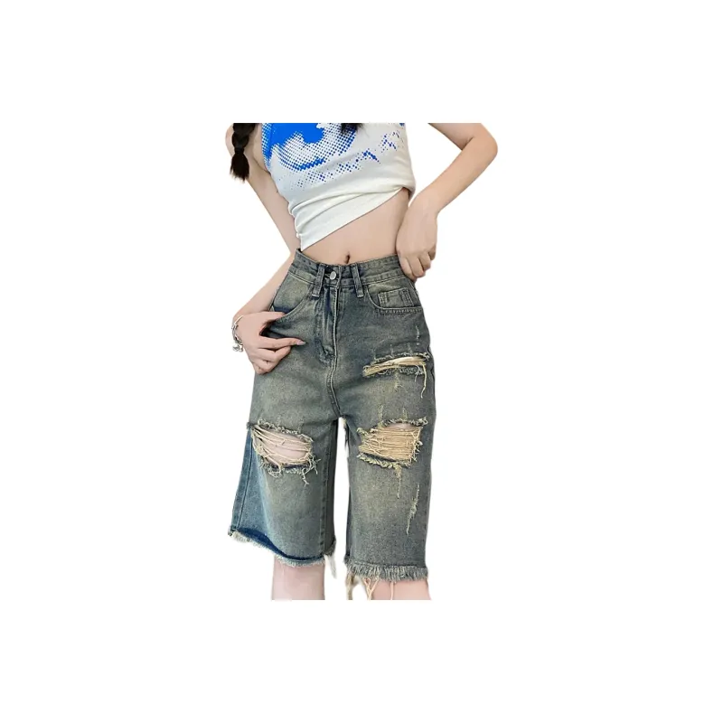 Honey Denim Shorts Women's Vintage Blue-0