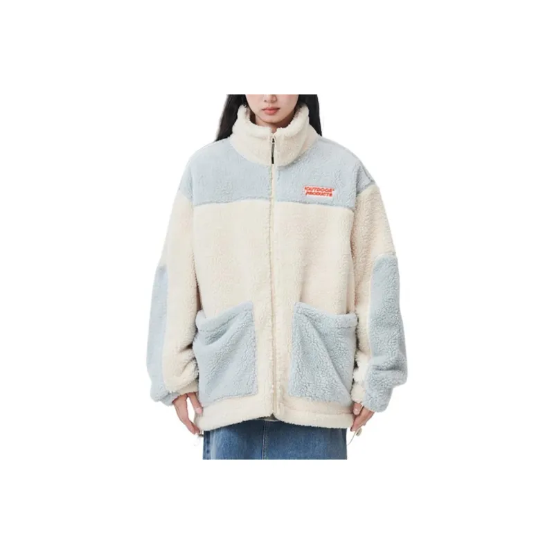 OUTDOOR PRODUCTS Velvet feel Coat Unisex Milk Tea White/Almond Brown-1