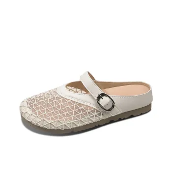 JINDUN Rubber Sole Abrasion Resistant Slip Resistant Closed Toe Slippers Women's