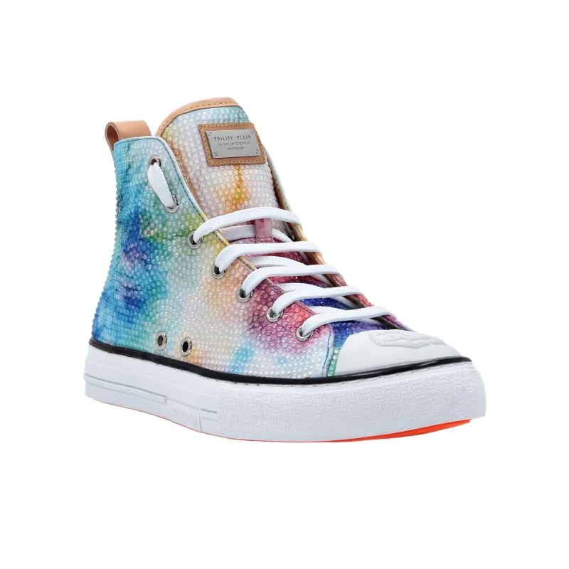 PHILIPP PLEIN High Top Skateboard Shoes Women's Multicolor-2