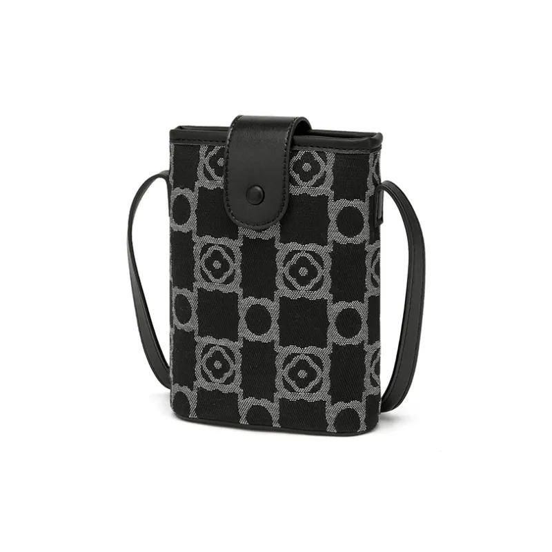 MashaLanti Denim Cell Phone Pouch, Shoulder Bag, Crossbody Bag, Small Bag Trumpets Women's Royal Blue/Black-1