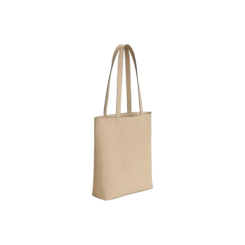 HERMES Double Sens Swift Calfskin Tote Bag, Shopping Bag, Shoulder Bag Women's S2 Trench Coat Beige-1