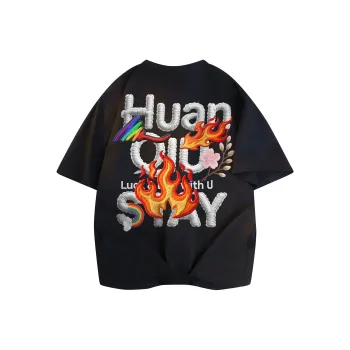 HUANQIU Short Sleeved T Shirts Unisex