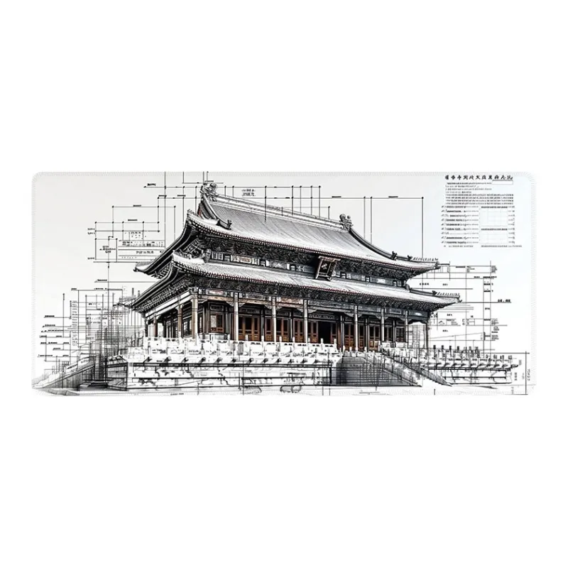 DANYIN Extra Large Premium Chinese Style Keyboard Pad For Men's Computer Desktop, Esports Gaming Mouse Pad Mouse Pads-6