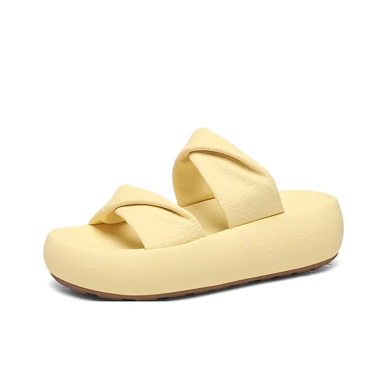 Golden Silk Rabbit Rubber Sole PU Polyurethane Abrasion Resistant Quick Dry Slide Slippers Women's-8