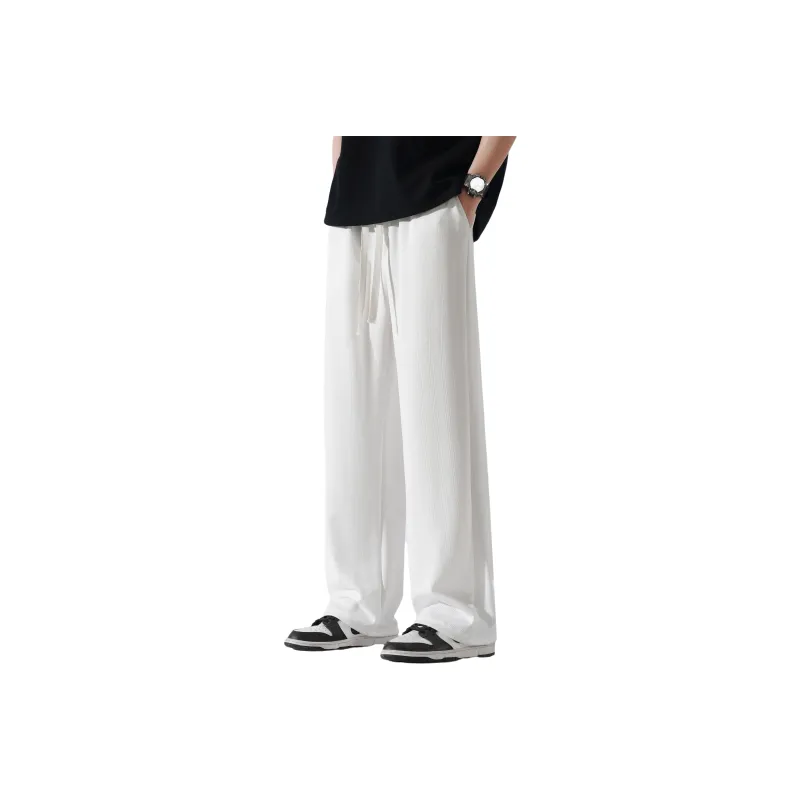 G21 Ice Silk Draped Wrinkle Resistant Knitted Sweatpants Unisex-0