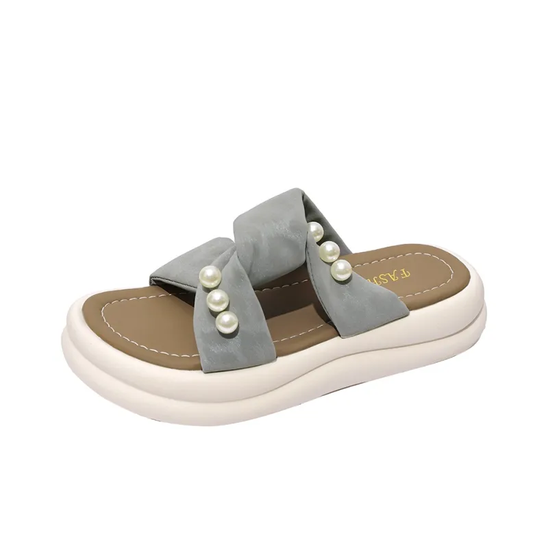 WUJI Rubber Sole Slip Resistant Slide Slippers Women's-0