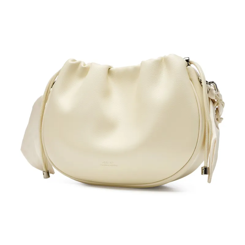 JOSINY Synthetic Leather Shoulder Bag Women's Nude Pink/Ecru-5