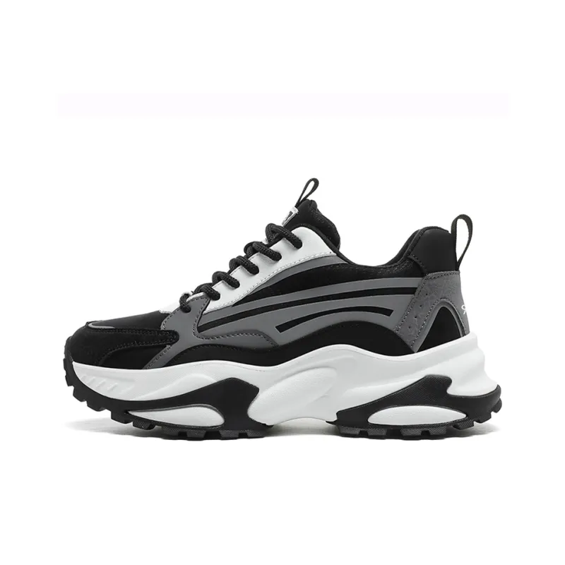 Colorful Creations Slip Resistant, Abrasion Resistant, Breathable, Height Increasing Low Top Chunky Sneakers Unisex-0