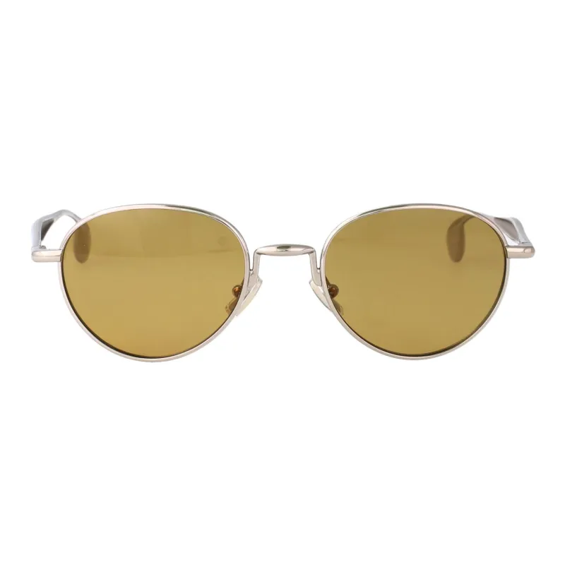 Bottega Veneta Metal Round Sunglasses Unisex Rose Gold-1