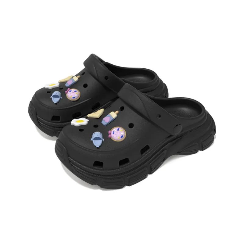 LATE TIME Women's Summer Eva Platform Height Increasing, Anti Collision Closed Toe Slippers-6