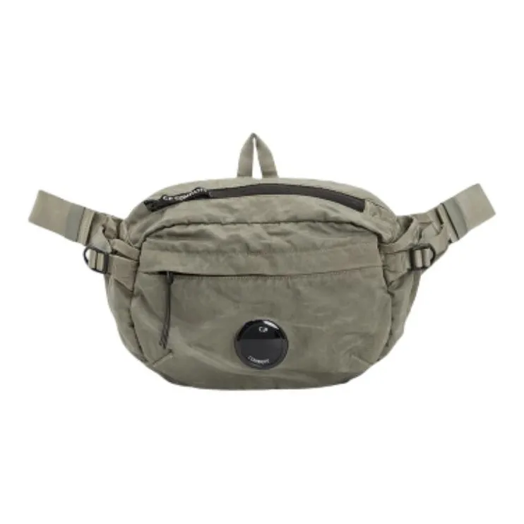 C.P.Company Minimalist Style Fanny Pack Unisex Khaki-0