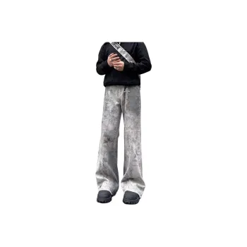 MGXEK Jeans Unisex Gray