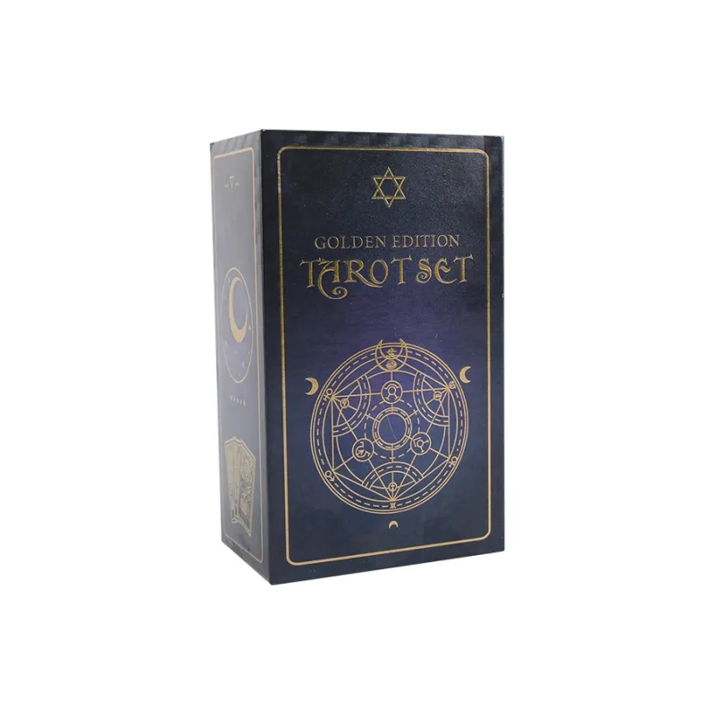 JINBANG Wite Tarot Collection, Gold Foil PVC Waterproof, Tarot Board Games-50