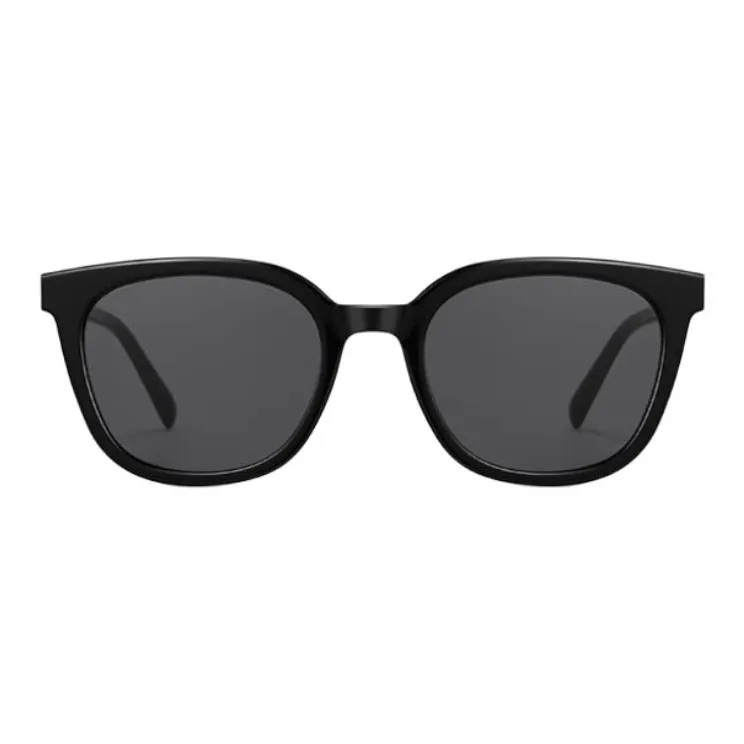 CAPONI Plate Frame Square Sunglasses Unisex Black-3