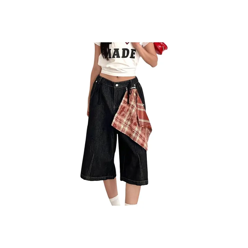 KOKO BASE Denim Shorts Unisex Black-0