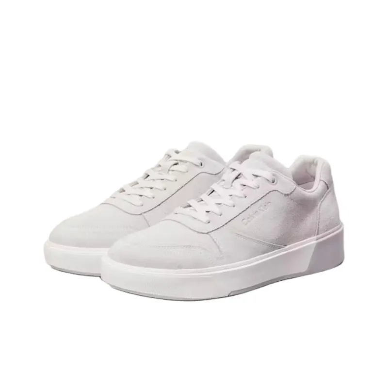CALVIN KLEIN Low Top Skateboard Shoes Men's Light Gray-2
