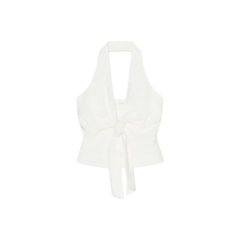 ZARA Tank Tops Women's White-0