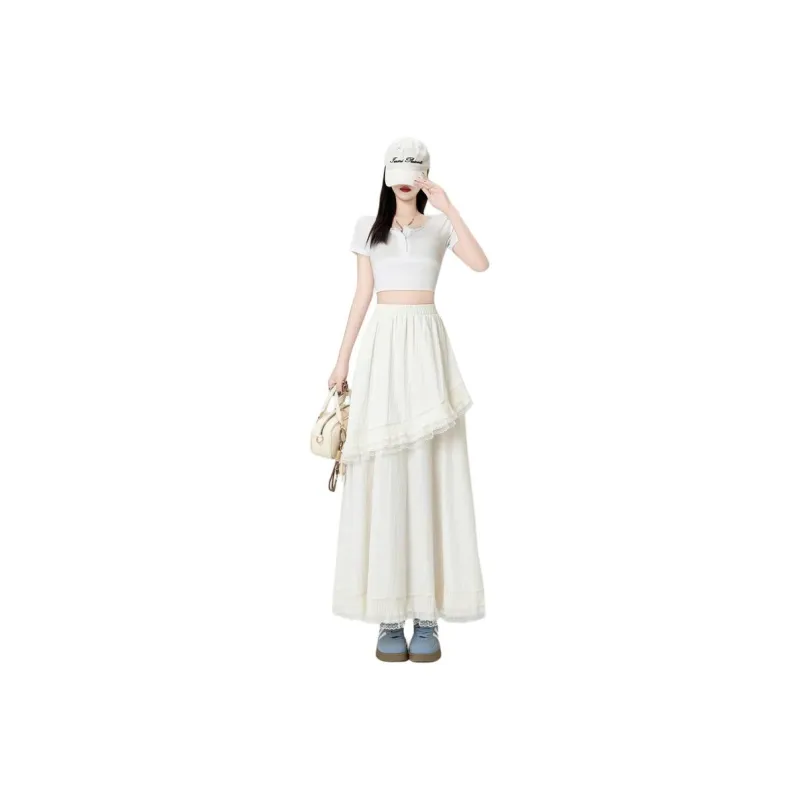 YINLEI Casual Long Skirt Women's-1