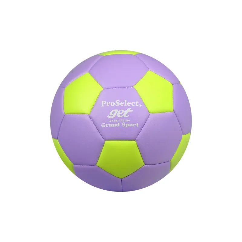 ProSelect Size 2 Soccer PU Machine Stitched Soccer Ball Unisex Green Purple-0