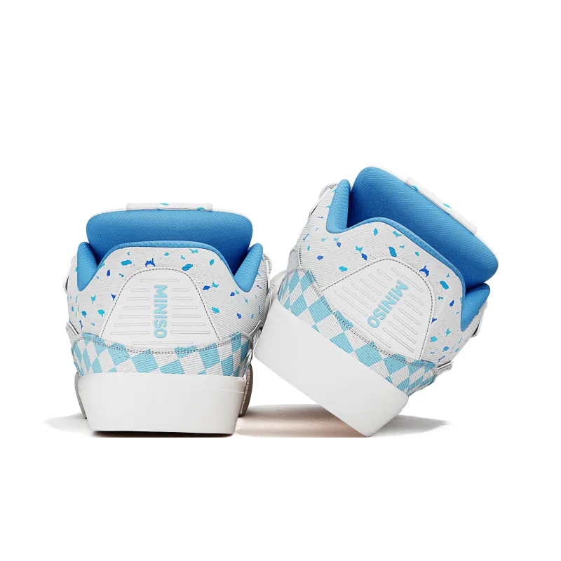 MINISO Skateboard Shoes Unisex Cheeses Blue-4