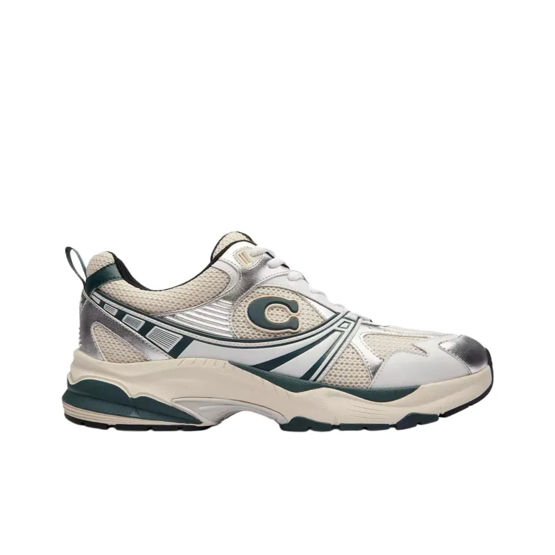COACH Low Top Casual Shoes Men's Green-1