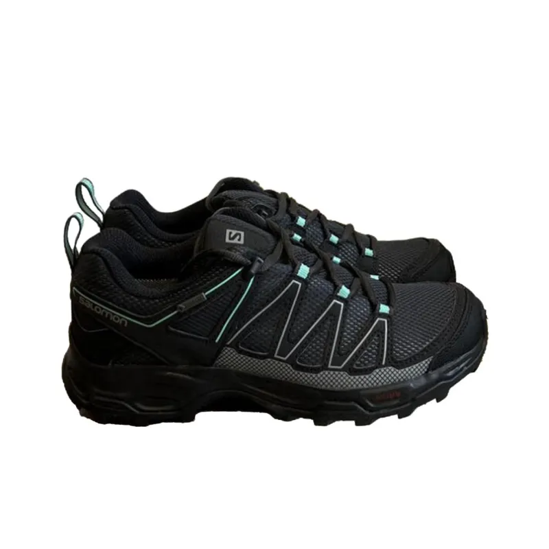 SALOMON WENTWOOD GTX Anti Slip Wear Resistant Low Top Hiking Shoes Women's Black-1