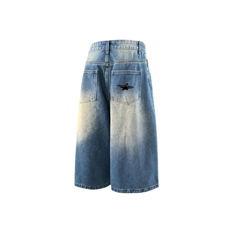 PENTAGONAL HEART Denim Shorts Men's-10
