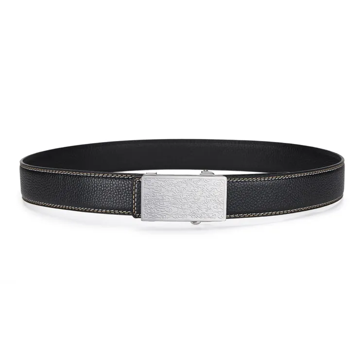 Jeccieziio Cow Leather Belts Men's Width 3.5cm-6