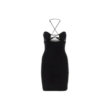 Nensi Dojaka Strappy Cut out Minidress