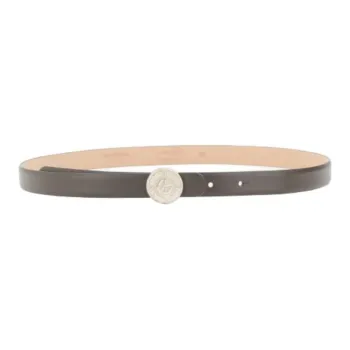 AMANI Calfskin Leather Belts Women's Umber 2CM