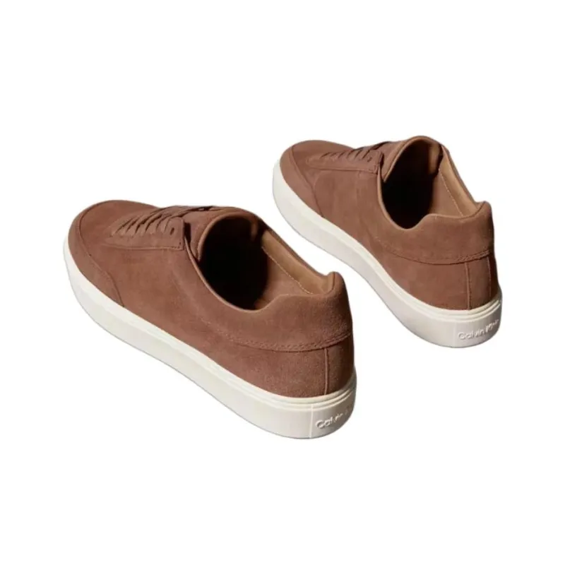 CALVIN KLEIN Low Top Skateboard Shoes Men's Brown-3
