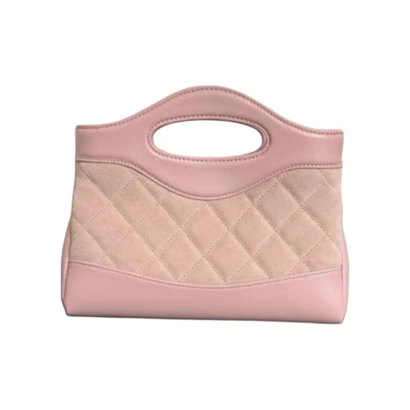 CHANEL Sheepskin Shoulder Bag, Crossbody Bag, Handbag Women's Light Pink-2