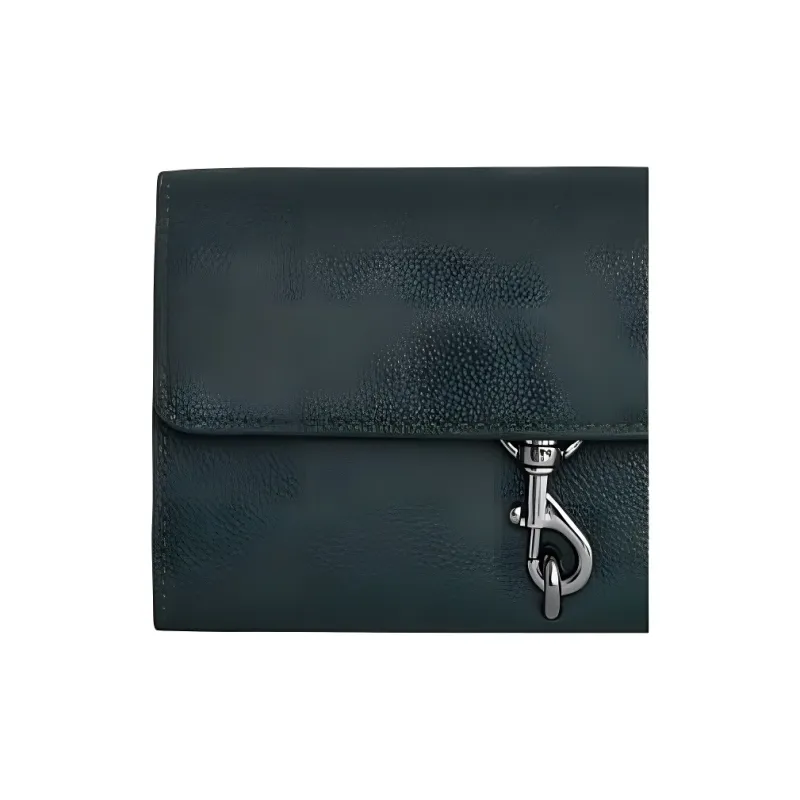 REBECCA MINKOFF Leather Shoulder Bag Crossbody Bag Wallet Women's Dark Green-2
