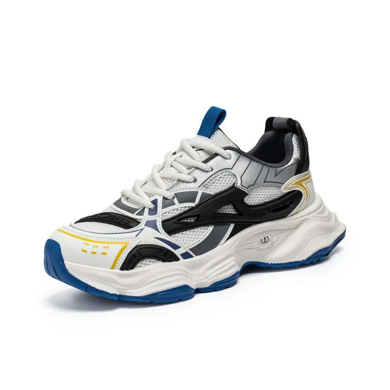 ROBINHOOD Slip Resistant, Abrasion Resistant, Breathable, Lightweight Low Top Chunky Sneakers Men's Box Included-2