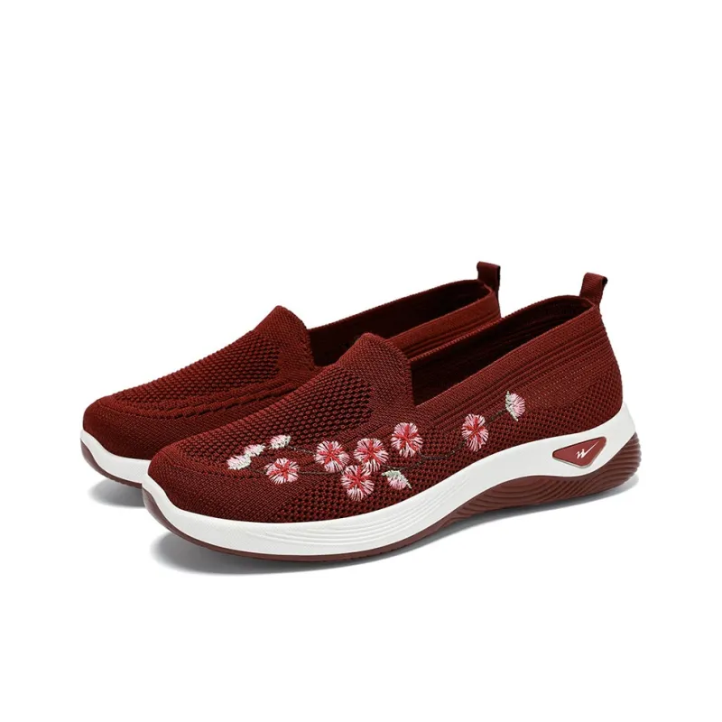 DOUBLE STAR 88 Flyknit Anti Slip Wear Resistant Low Top Casual Shoes Women's-17