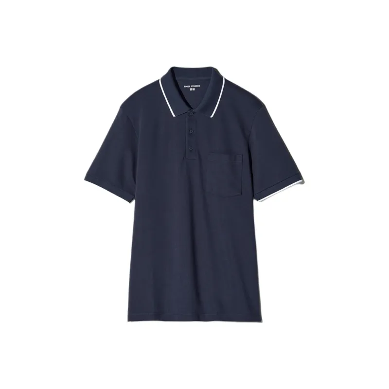 UNIQLO Polo Shirts Unisex Navy Blue-0