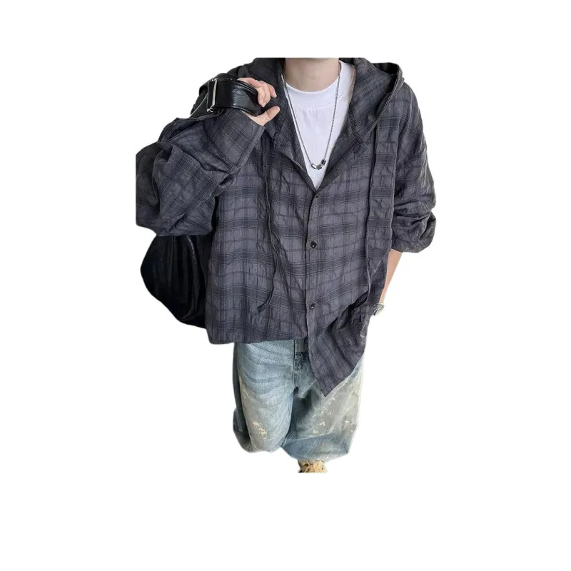 DUATOGE Shirts Men Dark Gray -0